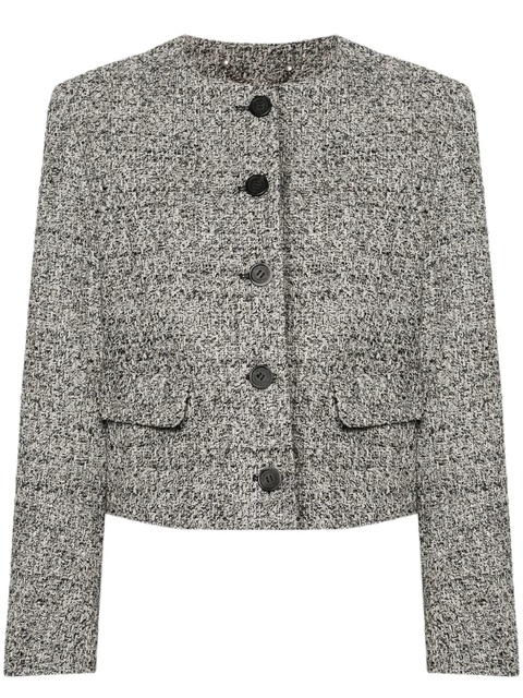 Golden Goose bouclé cropped jacket - Black - zdjęcie produktu nr 1