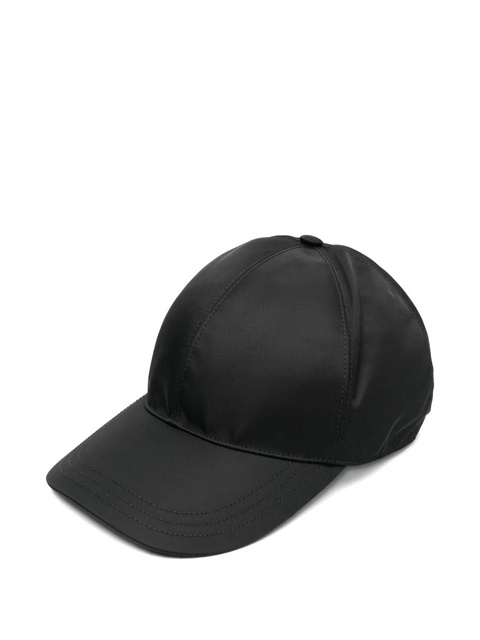 Prada enamel triangle-logo curved-peak baseball hat - Black - zdjęcie produktu nr 1