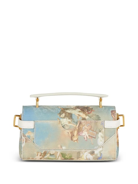 Balmain B-Buzz 19 painterly-print crossbody bag - Blue - zdjęcie produktu nr 1