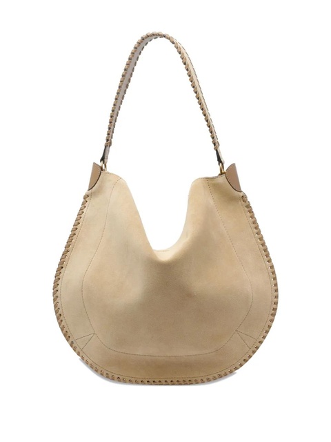 ISABEL MARANT Oskan braided-trim suede shoulder bag - Neutrals - zdjęcie produktu nr 2