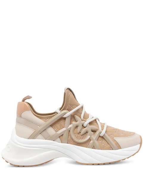 PINKO Ariel logo-detail lace-up sneakers - Neutrals - zdjęcie produktu nr 2
