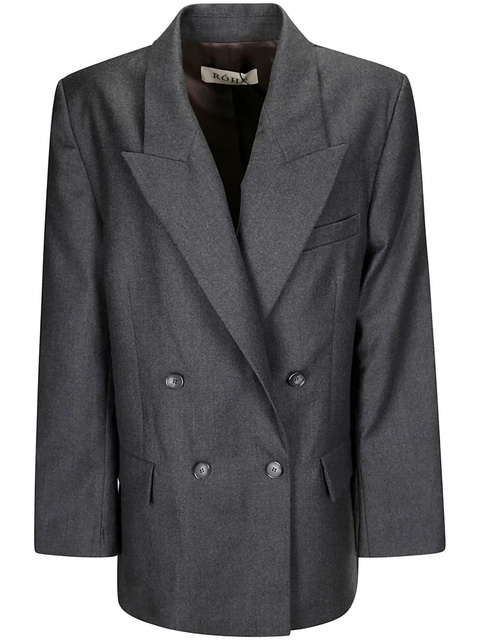 Róhe double-breasted tailored blazer - Grey - zdjęcie produktu nr 1