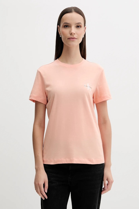 Calvin Klein Jeans t-shirt bawełniany damski kolor biały LV047C905G - zdjęcie produktu nr 2
