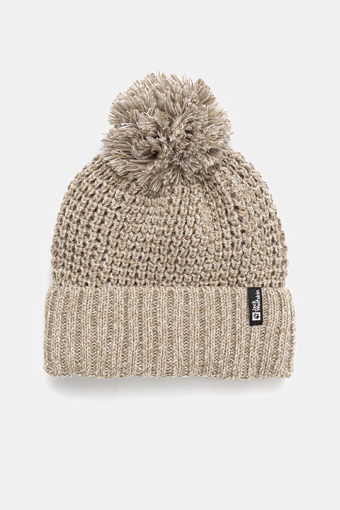 Jack Wolfskin czapka MEDLEY kolor beżowy A65237 - zdjęcie produktu nr 1