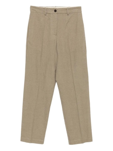 Alysi textured wool trousers - Green - zdjęcie produktu nr 1
