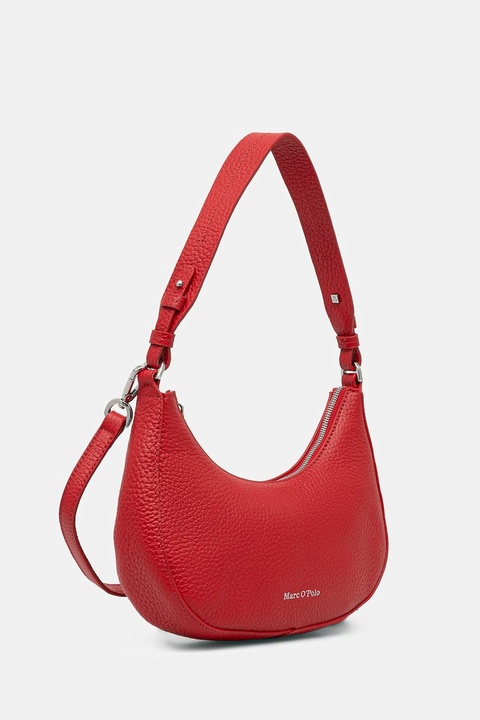 Marc O'Polo torebka skórzana kolor czerwony 5000009284 - zdjęcie produktu nr 2
