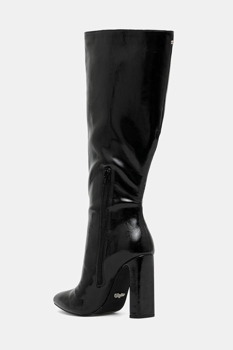 Buffalo kozaki July Boot Hi damskie kolor czarny na słupku 1292055-BLK - zdjęcie produktu nr 2