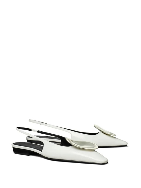 Tory Burch Patos slingback pumps - White - zdjęcie produktu nr 2