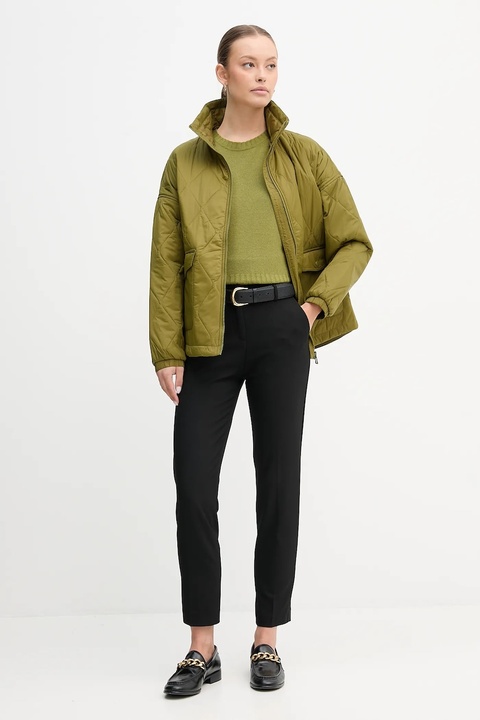 United Colors of Benetton spodnie damskie kolor czarny proste high waist 4L4H557R4 - zdjęcie produktu nr 2