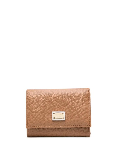 Dolce & Gabbana Dauphine French-flap leather wallet - Brown - zdjęcie produktu nr 1