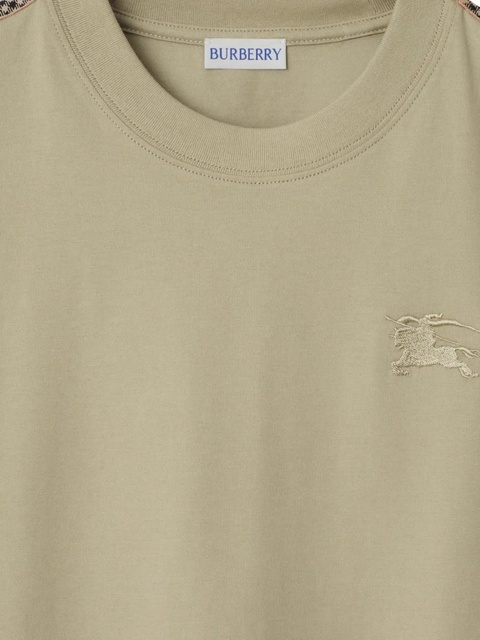 Burberry logo-embroidered T-shirt - Neutrals - zdjęcie produktu nr 2