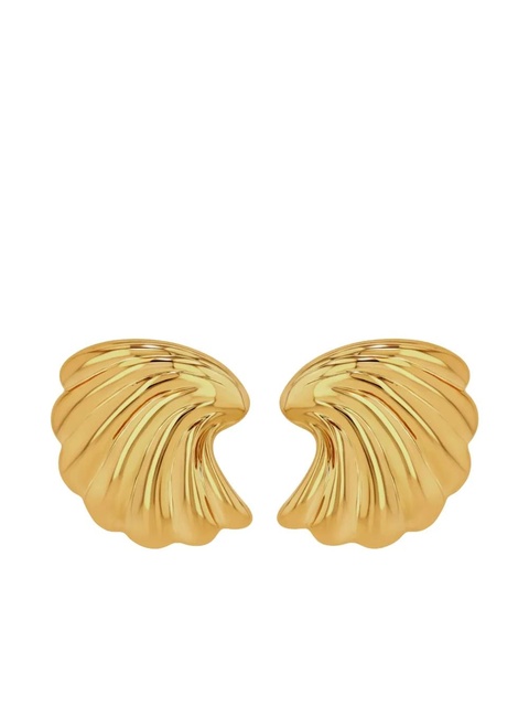 ANINE BING Curved Shell earrings - Gold - zdjęcie produktu nr 1