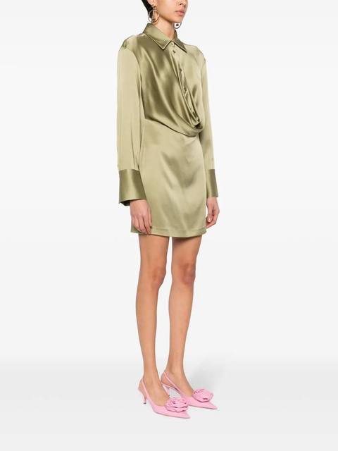 Blumarine satin mini dress - Green - zdjęcie produktu nr 1