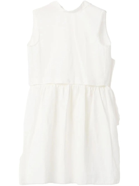 Miu Miu logo-patch dress - White - zdjęcie produktu nr 1