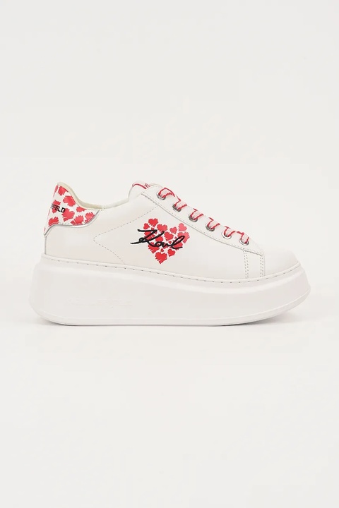 Karl Lagerfeld sneakersy skórzane ANAKAPRI damskie kolor biały KL63518V - zdjęcie produktu nr 1
