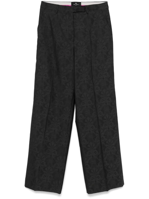 ETRO patterned-jacquard trousers - Grey - zdjęcie produktu nr 1