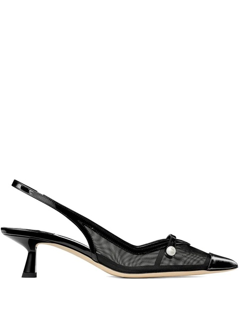 Jimmy Choo 45mm Amita sling-back pumps - Black - zdjęcie produktu nr 1