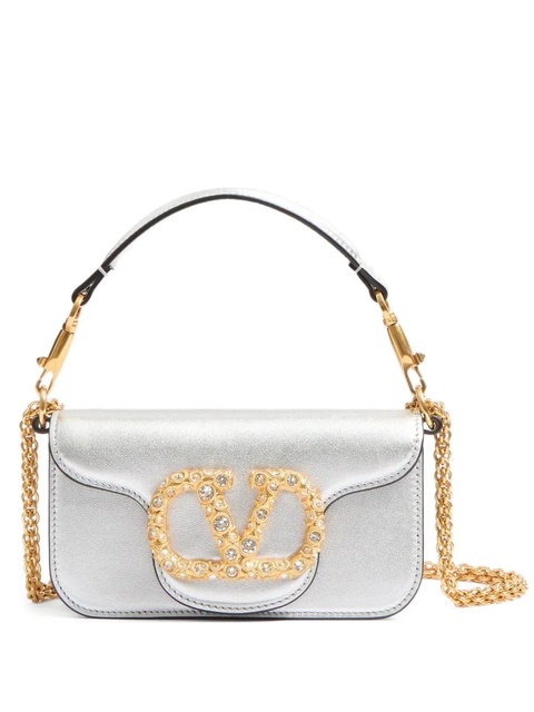 Valentino Garavani small Loco shoulder bag - Silver - zdjęcie produktu nr 1