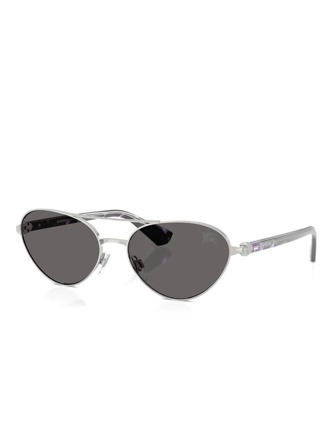 Burberry Eyewear oval-frame sunglasses - Silver - zdjęcie produktu nr 2