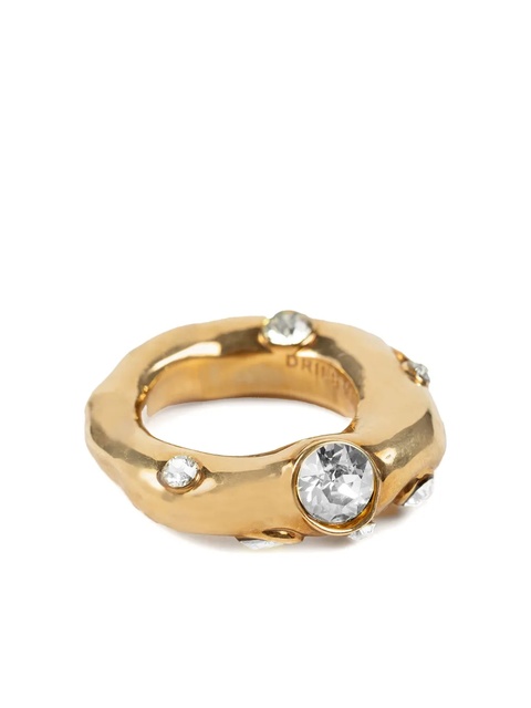 DRIES VAN NOTEN rhinestone-embellished ring - Gold - zdjęcie produktu nr 1