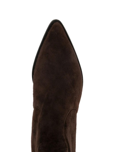 Aquazzura Brunswick suede ankle boots - Brown - zdjęcie produktu nr 1