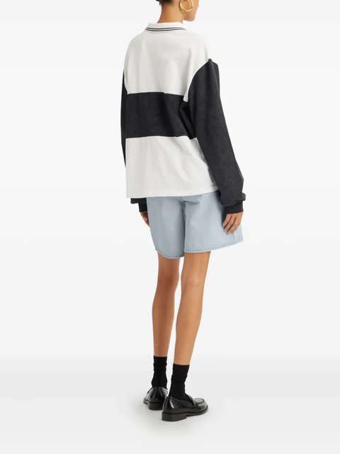 ROTATE BIRGER CHRISTENSEN organic cotton-blend polo top - White - zdjęcie produktu nr 2