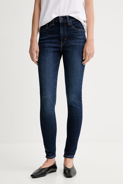 Levi's jeansy 720 HIRISE SUPER SKINNY damskie kolor niebieski 52797.0393 - zdjęcie produktu nr 1