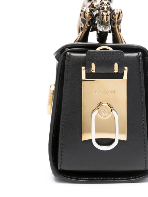 Lanvin medium Pencil Cat leather bag - Black - zdjęcie produktu nr 2