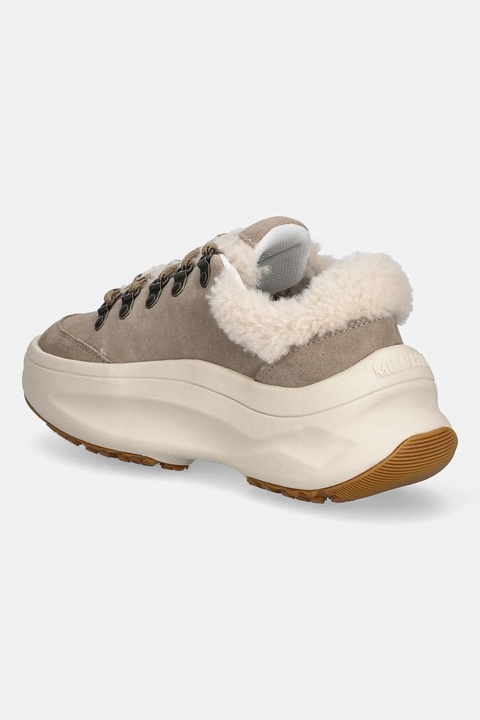 Moon Boot sneakersy zamszowe MB MOON247 CITY SHEARLING kolor beżowy 80D2490040 M008 - zdjęcie produktu nr 2
