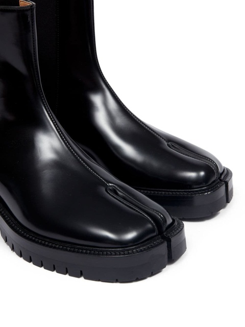 Maison Margiela Tabi leather Chelsea boots - Black - zdjęcie produktu nr 2