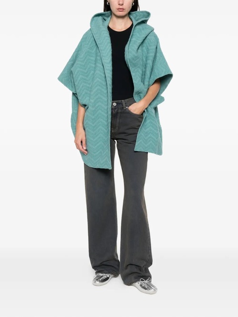 Missoni hooded cape - Green - zdjęcie produktu nr 2
