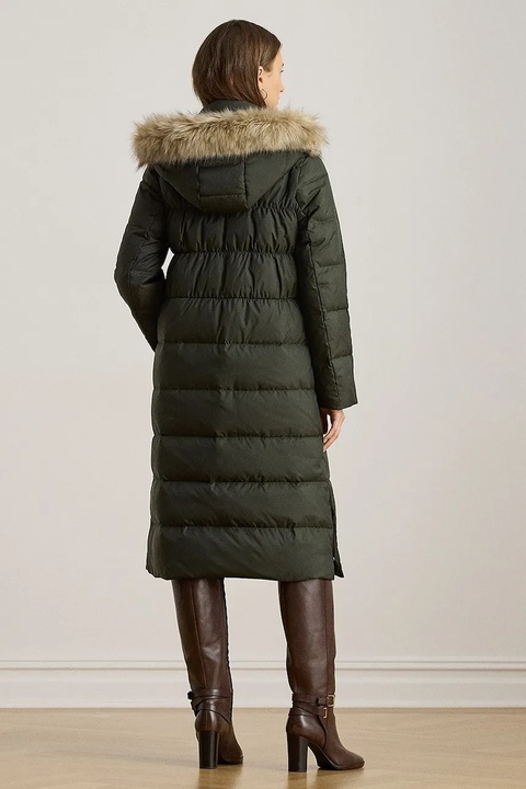 Lauren Ralph Lauren kurtka puchowa kolor zielony przejściowa 297P04097 - zdjęcie produktu nr 2