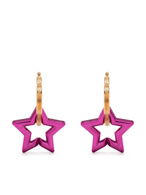 Versace Greca star-shaped drop earrings - Pink - zdjęcie produktu nr 1