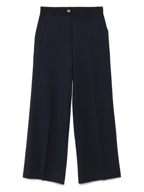 SANDRO pinstripe straight-leg trousers - Blue - zdjęcie produktu nr 1