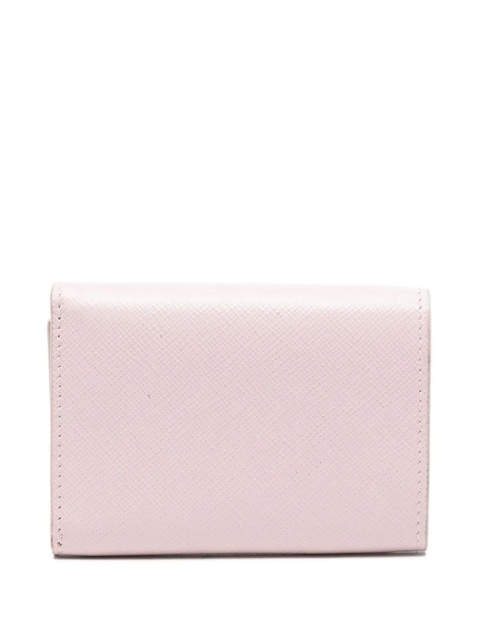 Prada triangle-logo leather wallet - Pink - zdjęcie produktu nr 2