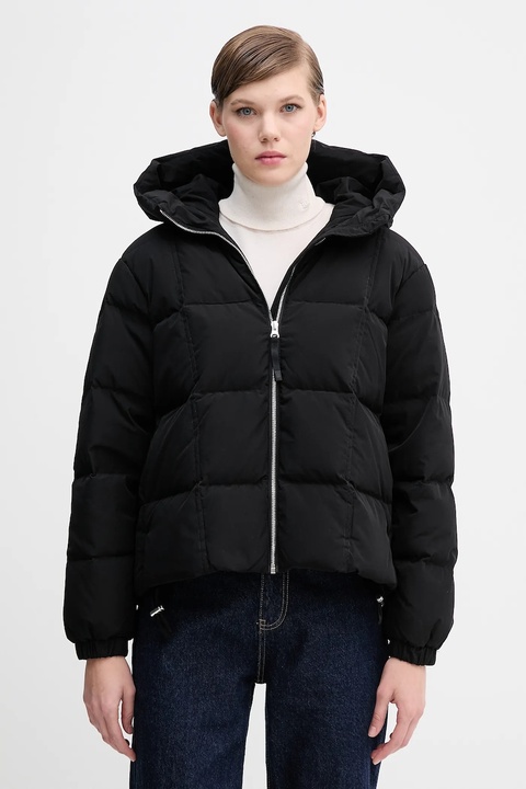 United Colors of Benetton kurtka puchowa kolor czarny zimowa oversize 22T6DN086 - zdjęcie produktu nr 1