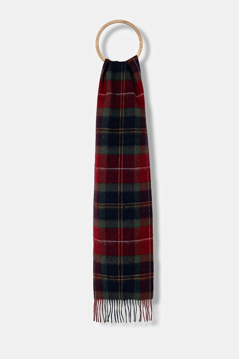 Barbour szalik wełniany kolor multicolor wzorzysty LSC0129 - zdjęcie produktu nr 1