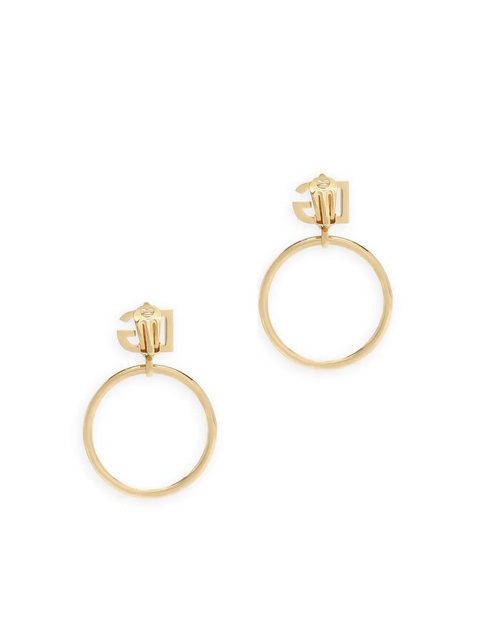 Dolce & Gabbana DG logo-charm hoop earrings - Gold - zdjęcie produktu nr 2