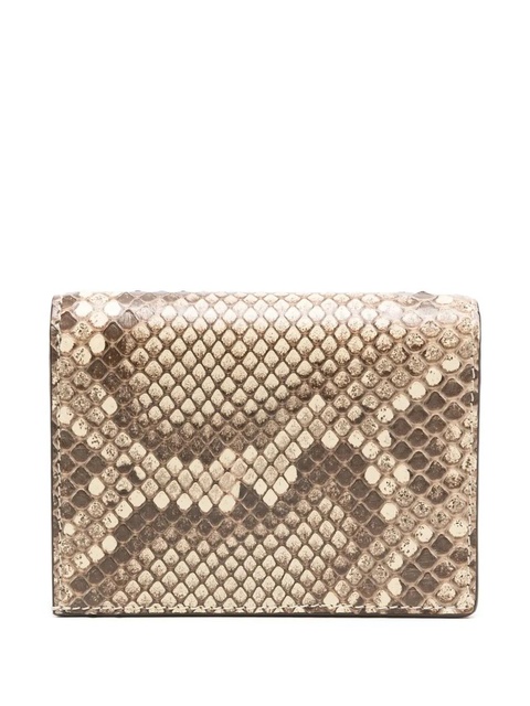 Valentino Garavani snakeskin-effect wallet - Neutrals - zdjęcie produktu nr 2