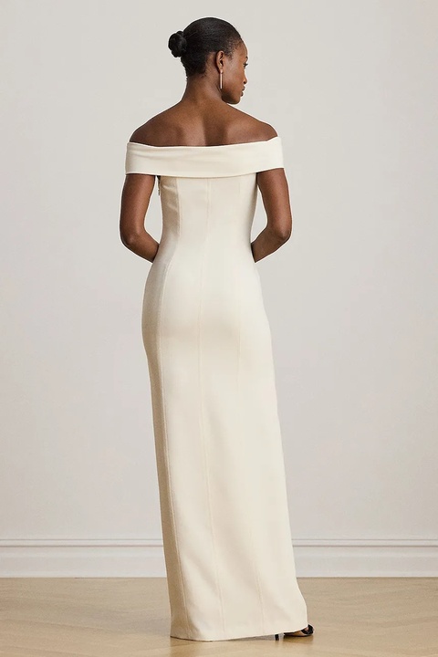 Lauren Ralph Lauren sukienka kolor beżowy maxi dopasowana 253982109 - zdjęcie produktu nr 2