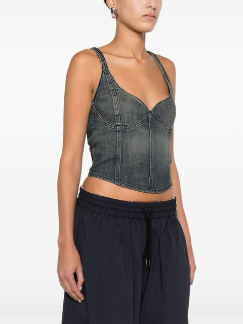 Balenciaga denim bustier top - Blue - zdjęcie produktu nr 2