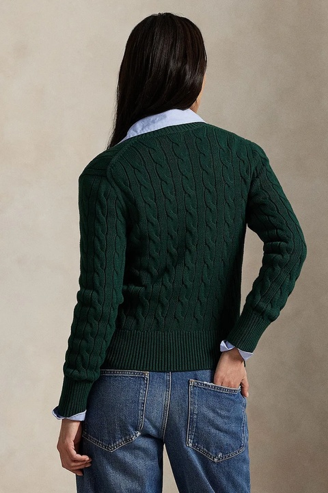 Polo Ralph Lauren kardigan bawełniany damski kolor zielony 211971868 - zdjęcie produktu nr 2