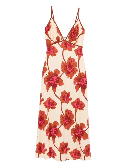 Johanna Ortiz Sendero de Astromelias midi dress - Neutrals - zdjęcie produktu nr 1