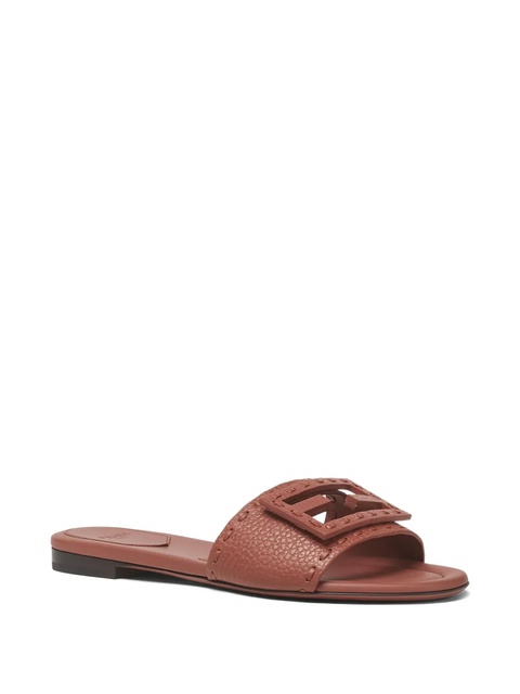 FENDI Baguette leather sandals - Brown - zdjęcie produktu nr 1