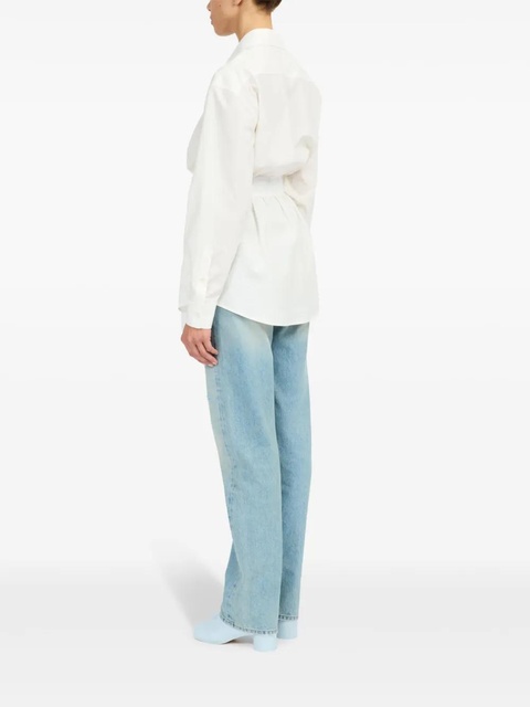 MM6 Maison Margiela cotton shirt - White - zdjęcie produktu nr 1