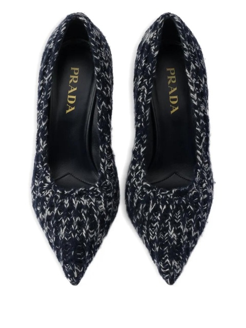 Prada 85mm knitted pumps - Blue - zdjęcie produktu nr 2