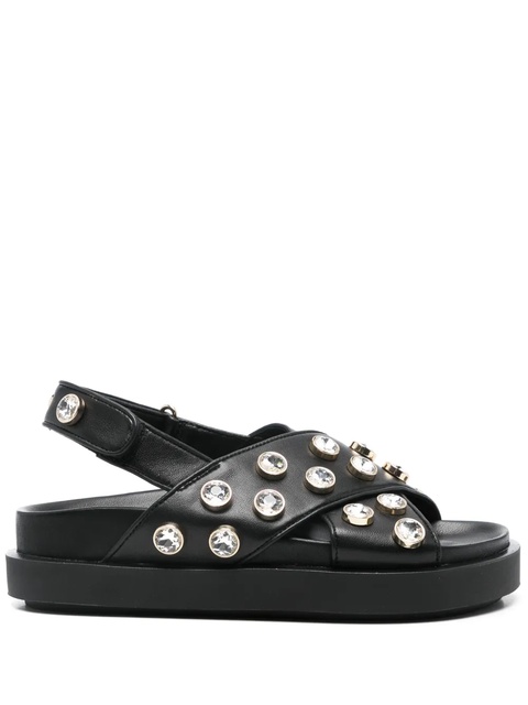 Maje crystal-embellished sandals - Black - zdjęcie produktu nr 1