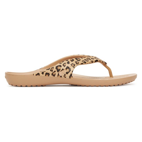 CROCS KADEE II LEOPARD FLIP W 206398-98R Złoty - zdjęcie produktu nr 1