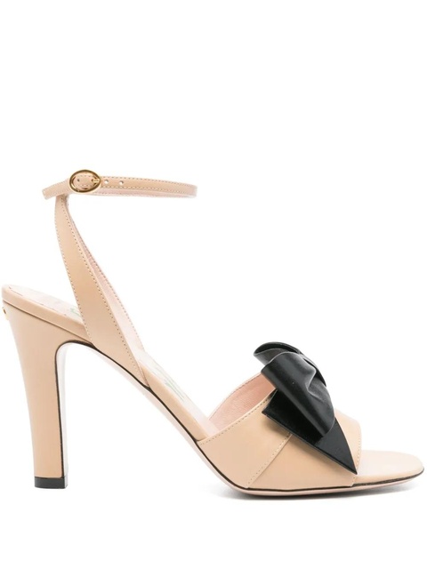 Valentino Garavani 95mm bow-embellished sandals - Neutrals - zdjęcie produktu nr 1
