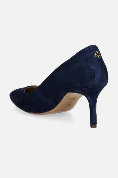 Lauren Ralph Lauren szpilki zamszowe Lanette kolor granatowy 802709652023 - zdjęcie produktu nr 2